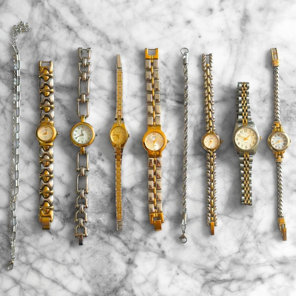 Silver Double Chain Stacking Bracelet - image 3